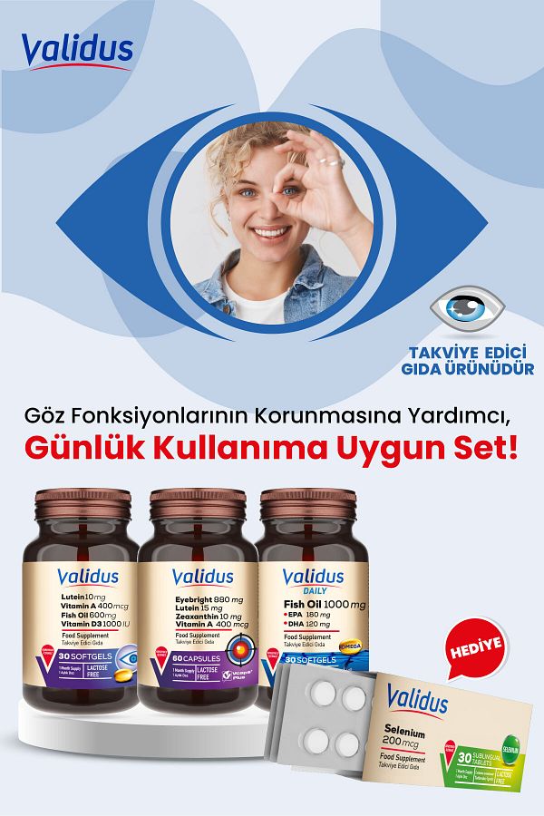 Validus-Eye Set - Lutein - Eyebrighth - Omega 3 - Selenium 1