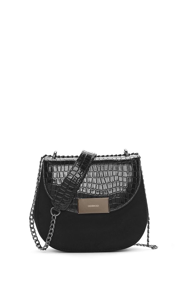 Derimod-Women's Black Printed Crossbody Bag 25Sbd 200014 1