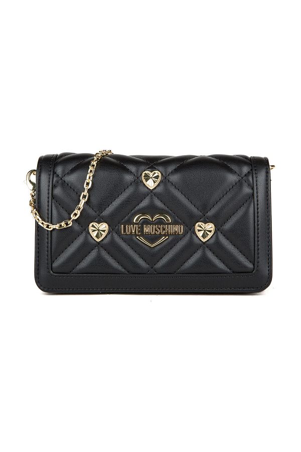 Love Moschino-Portfóliová peňaženka s prešívaným retiazkovým popruhom - PEŇAŽENKA JC5653PP1MLI0000 1
