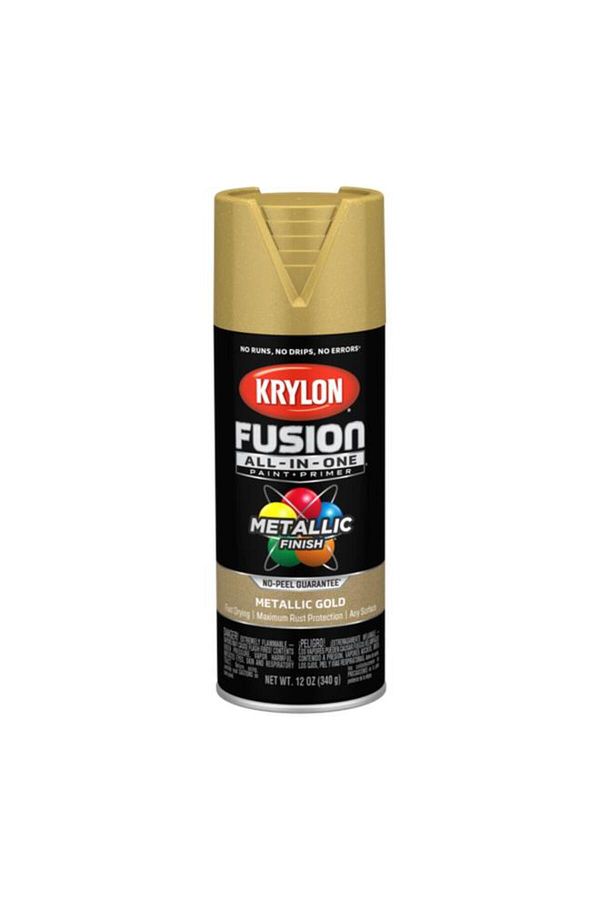 Generic-KRYLON ‎Fast-Drying Fusion All-In-One Spray Paint and Primer Metallic Gold 12oz K02770007 1