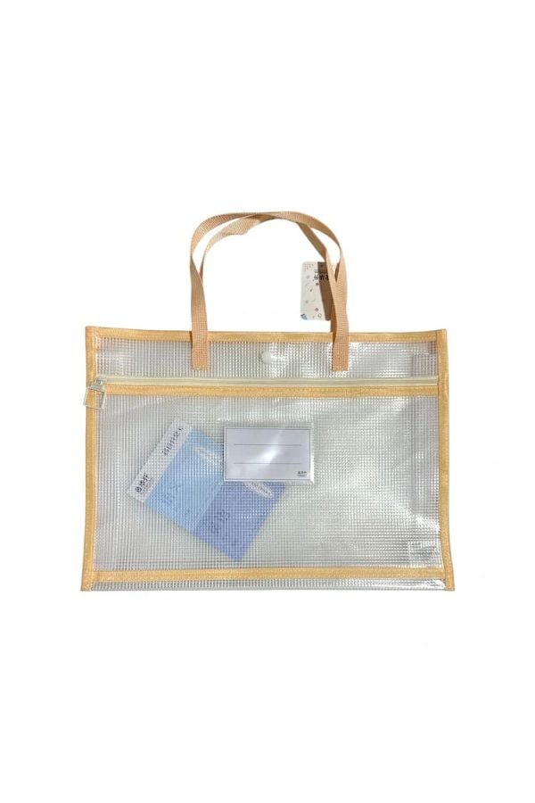 Odak-A4-261 A4 Bag with Zipper and Snap Fastener, 2 Compartments, Pvc Card Section and Handle - Single 1