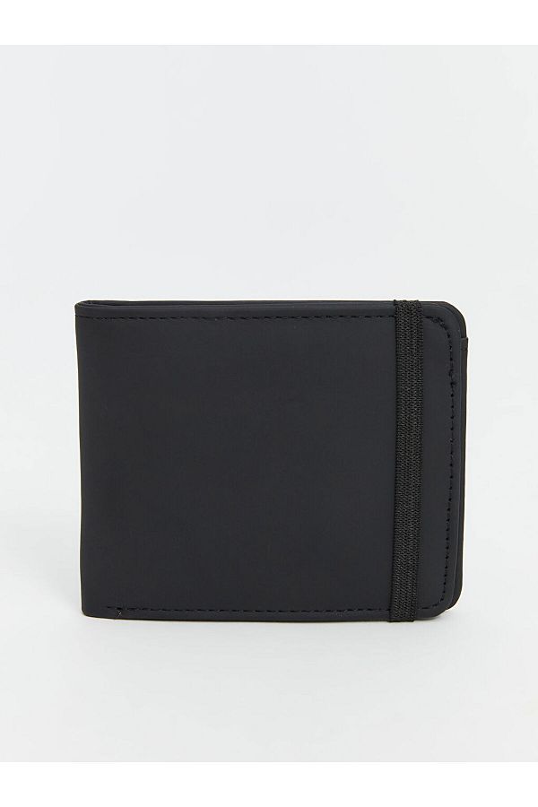 LC Waikiki-Sparkling Selections from Shining Store |   Black Leather Look Men's Wallet 1