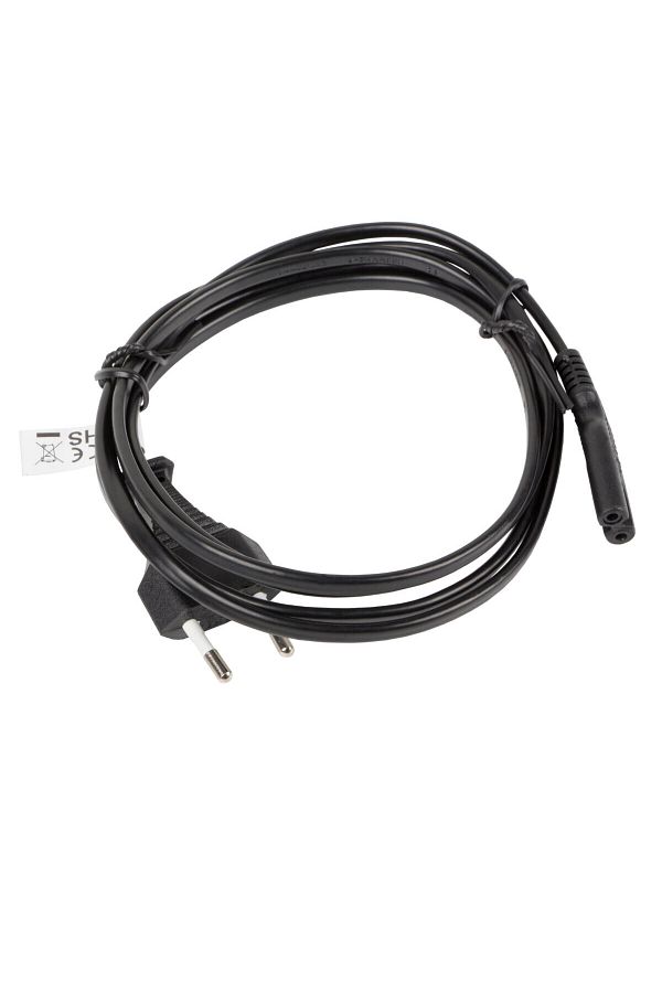 Lanberg-TV / radio / cassette player power cable, length 1.8m, VDE, Lanberg 40981, Euro, CEE 7/16 to IEC 320 1