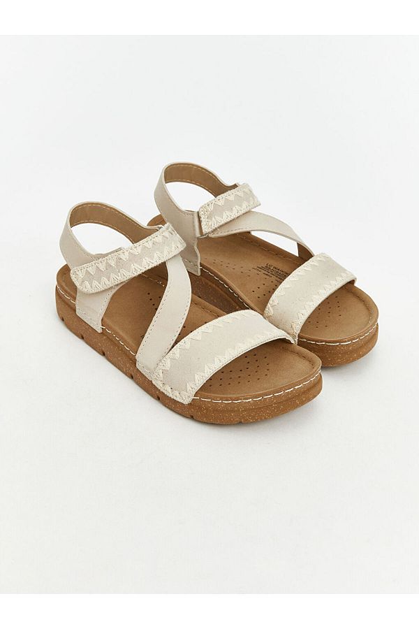 LC Waikiki-New Season Cross Strap Women's Sandals - S5Jc84Z8 1