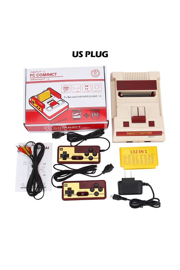 Choice-US PLUG 8 Bit Video Game Console Built in 500 Classic Games Family Computer TV Game Console Support 1