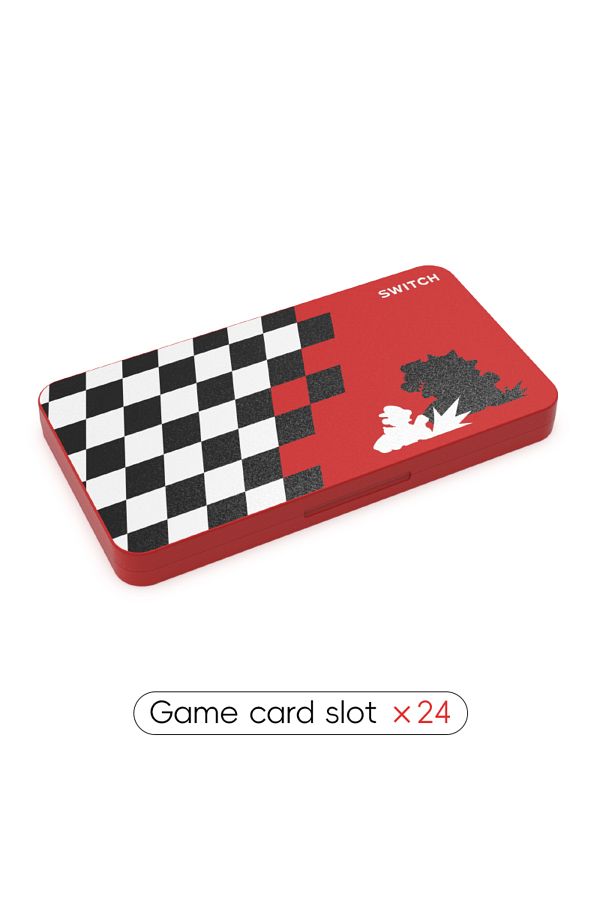Choice-Red and Black DATA FROG 24 in 1 Game Card Case Protective Holder Hard Shell Game Card Storage Box Fo 1
