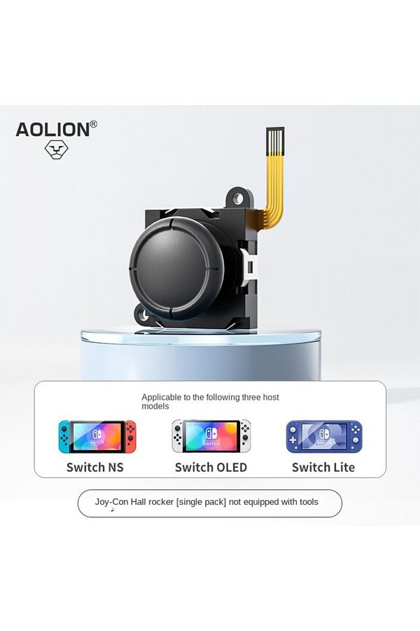 Choice-Black one Aolion Hall Joystick for Switch Joycon- Original Joystick For NS OLED Gaming Console Lite 1