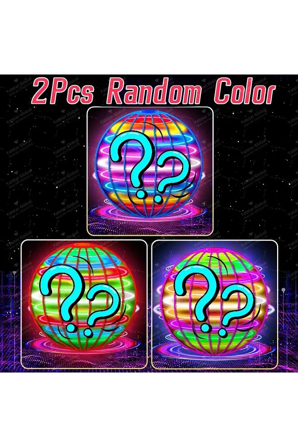 Choice-2Pcs Random Flying Ball Boomerang Fly Orb Magic With LED Lights Drone Hover Ball Fly Nova Orb Flying 1