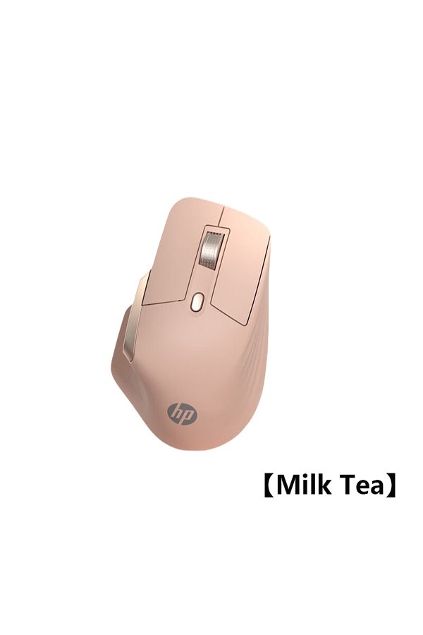 HP-Milk tea HP Professor1 Bluetooth Wireless Mouse Three-mode Connection Light Tone Flagship Sensor Sev 1
