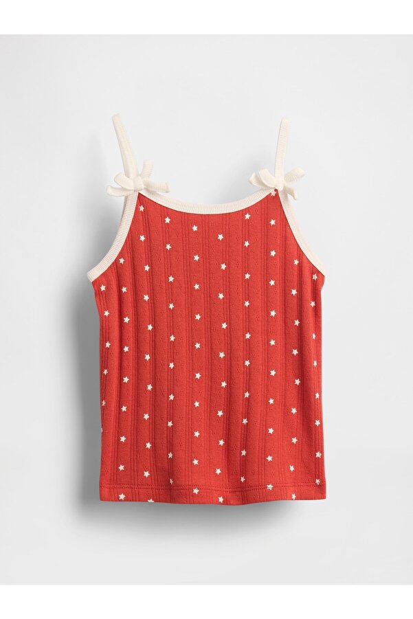 GAP Kız Bebek Kırmızı Pointelle Askılı Atlet