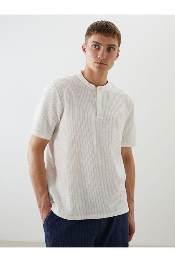 LC Waikiki-Ανδρικό μπλουζάκι LCW Vision Judge Collar 1