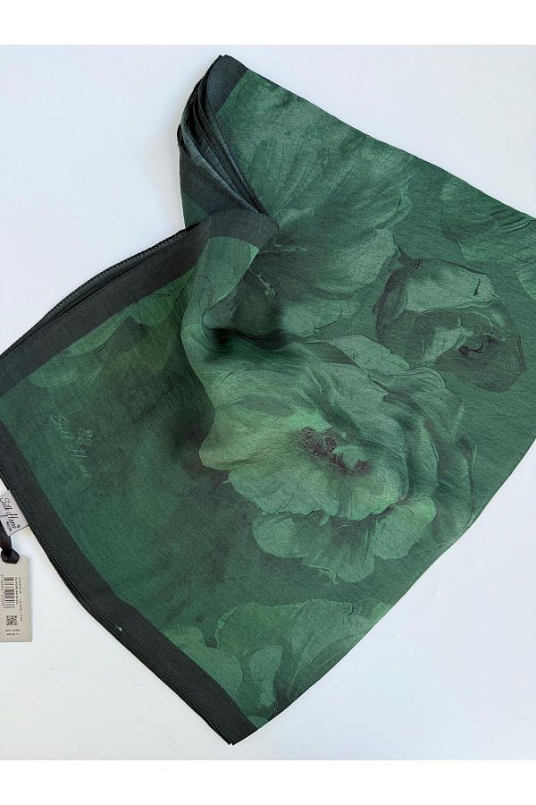Silk Home-Magnolia Pattern Mayda Shawl 1