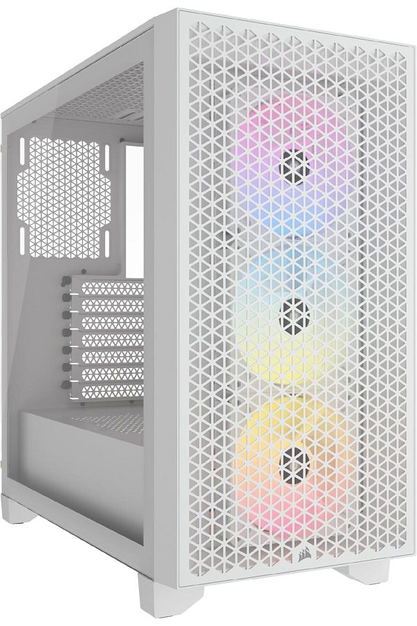 Corsair-Corsair Computer Case Airflow Mid Tower 3 AR120 RGB Fans, High Airflow Design, Supports GPU Three Sl 1