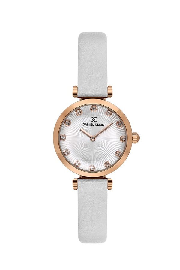 Daniel Klein-Dk101-Dk.1.13919-6 White Leather Cord Women Wrist Watch 1