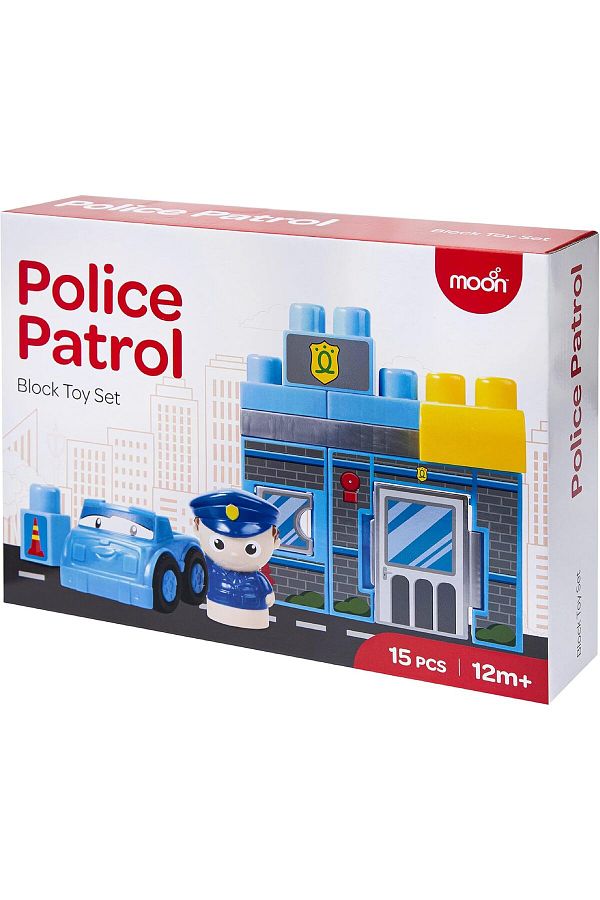 Moon-Police Patrol – Building Block Toy Set Learning Toddlers Colorful Building Bricks 1
