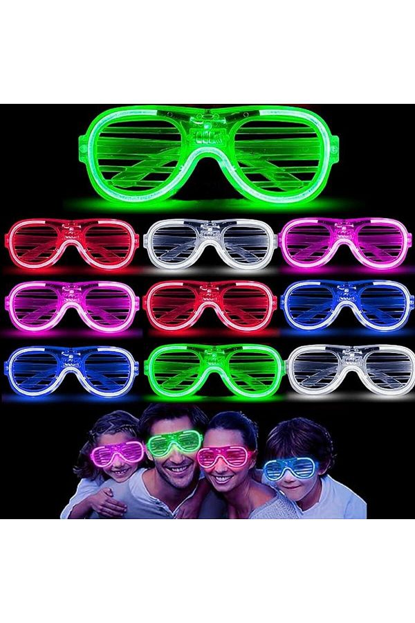 Skygo-Glow Model 3 Different Functions Illuminated Shutter Party Glasses Mixed Color 12 Pieces 1