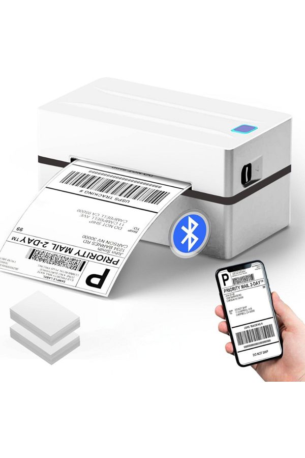 Vittalist-Thermal Printer for Labels and AWBs, Compatible with iOS / Android / Windows / MacOS, White 1