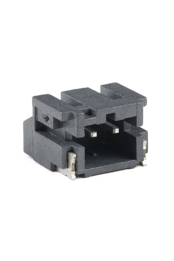 Sparkfun-JST Right Angle Connector - SMD 2 Pin - Black 1