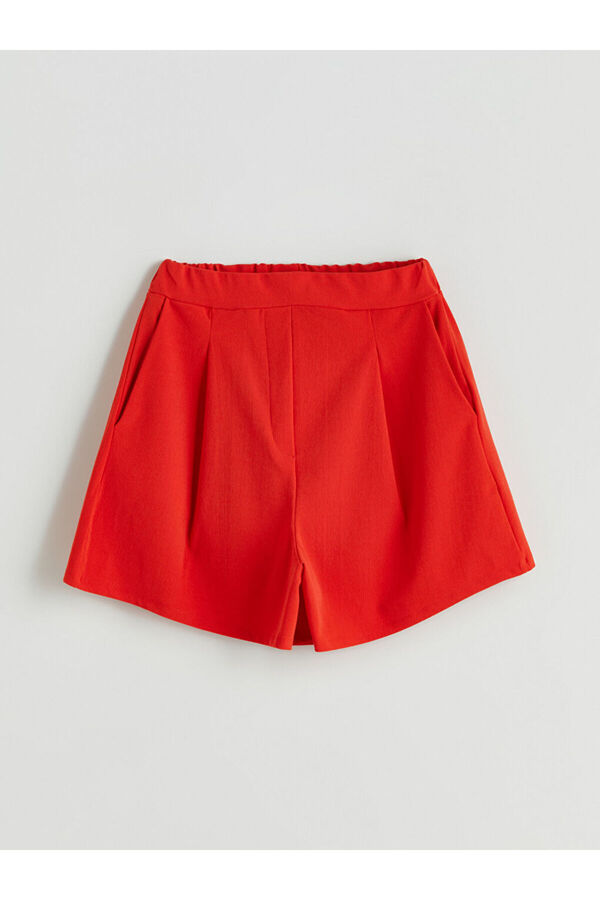 LC Waikiki-Women's Pleated Shorts with Elastic Waist 1