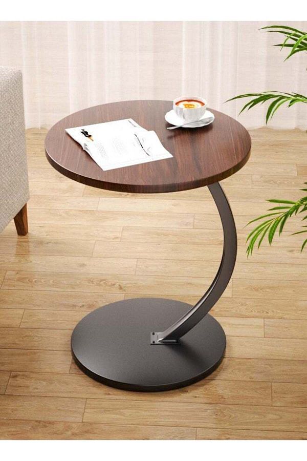 Generic-Metal Frame C Shape Coffee Table Side Table End Table 1