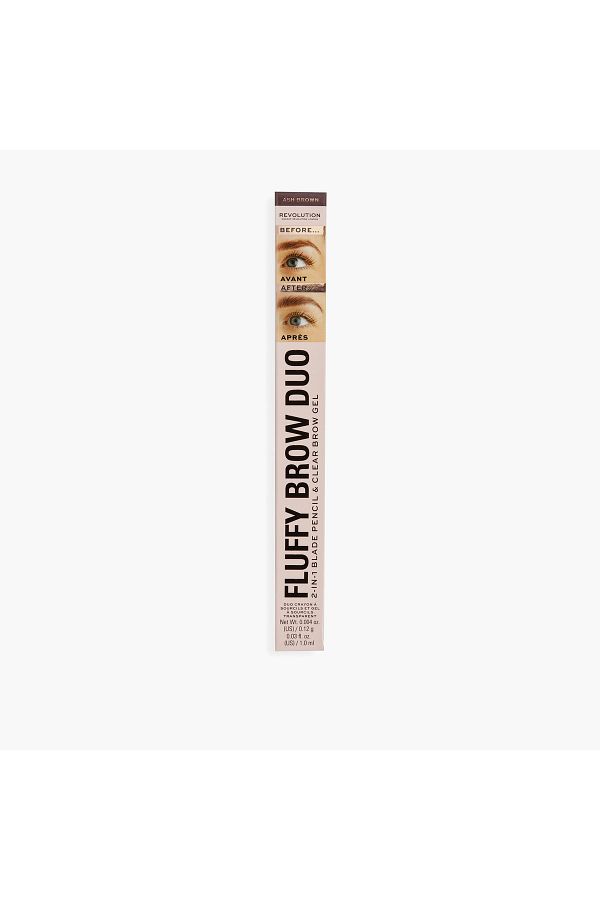 MAKEUP REVOLUTION-Fluffy Brow 2-in-1 Blade Pencil and Brow Gel 1