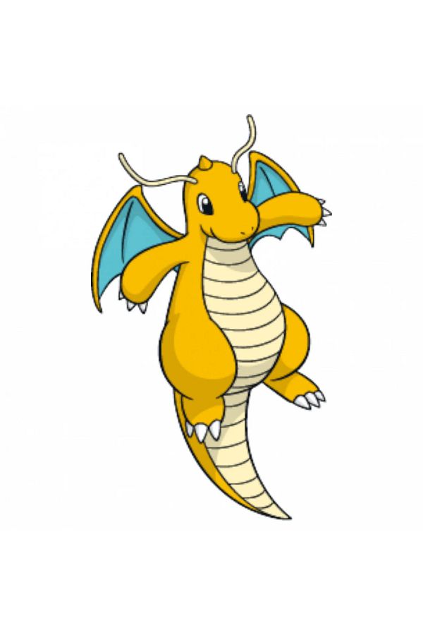 INOVATIX-Set of 8 pieces, Sticker Pokemon Dragonite, INOVATIX®. 6 cm 1