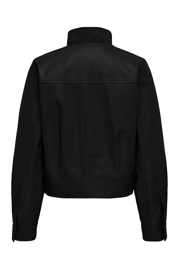 ONLY-Jachetă ONLAMBER din piele artificială CC OTW Palton negru pentru femei - 15322014 1