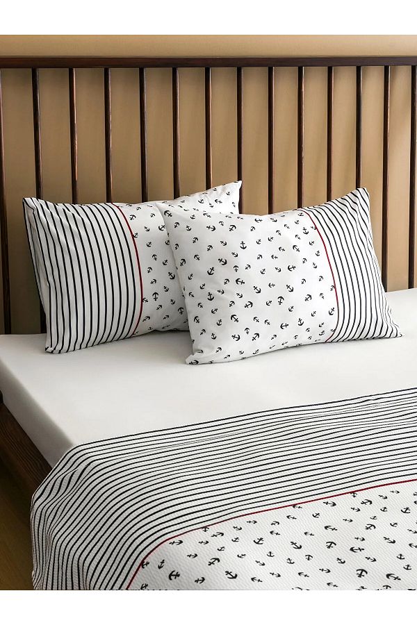 LC Waikiki-Anchor Patterned Double Pique Set 1
