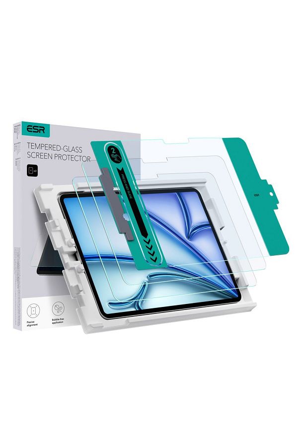 ESR-IPad Air 11 (2024) Screen Protector - ESR Tempered Glass 9H (set of 2) - Clear 1