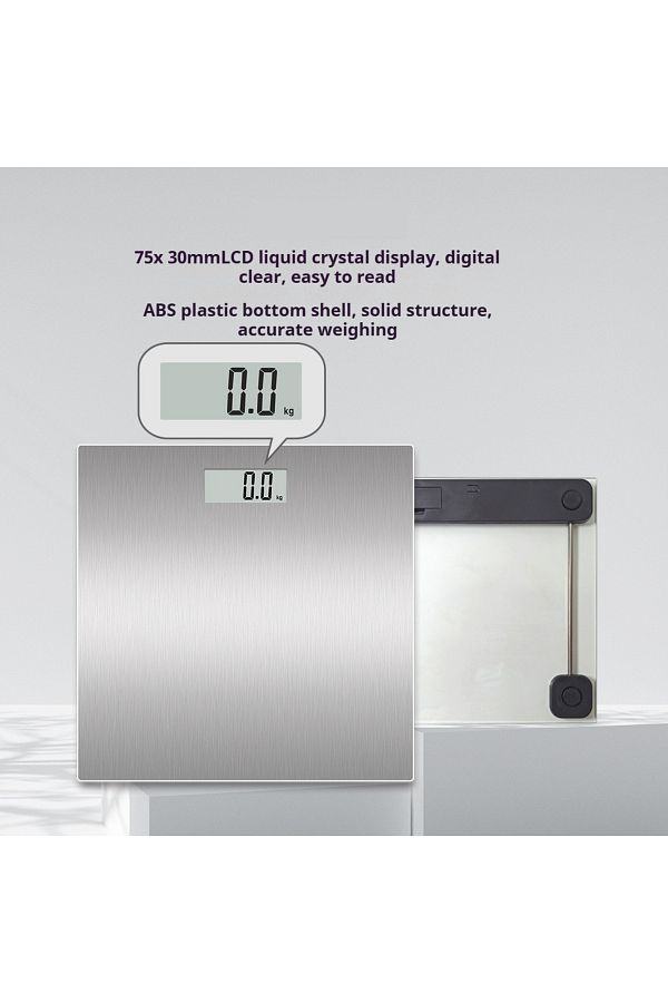 COOYA-High-Precision Electronic Digital Weighing Scale with LCD Display,180Kg Capacity, Sturdy, Grey 1