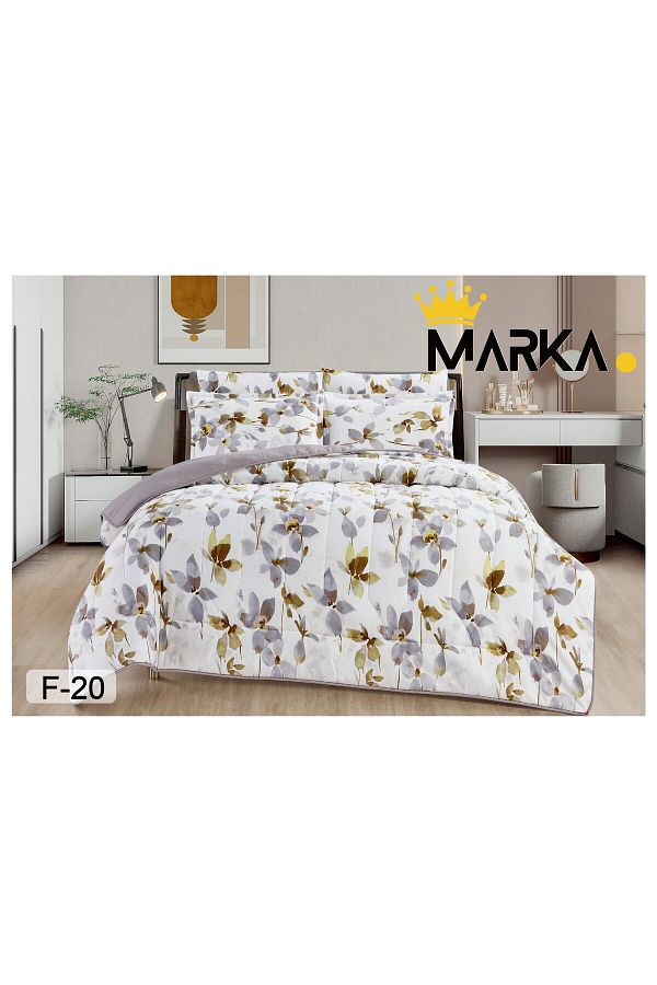 Mark-Double bed sheet with a floral pattern, reversible design, to give you a refreshing summer with microfiber materials, size 220*240 cm 1
