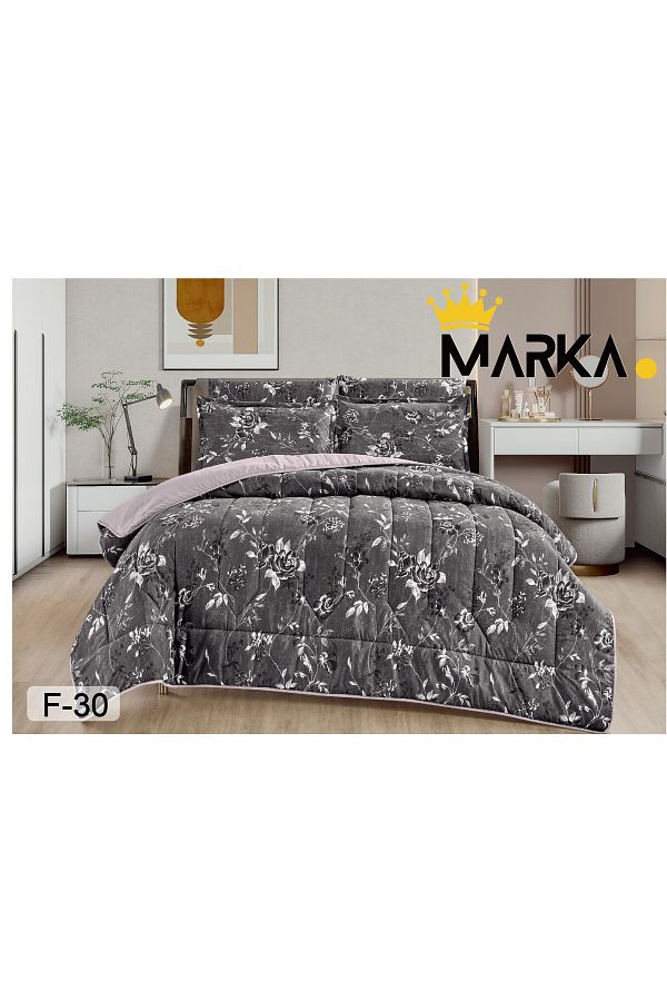 Mark-Double bed sheet with a floral pattern, reversible design, to give you a refreshing summer with microfiber materials, size 220*240 cm 1