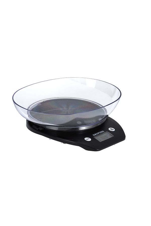 KRYPTON-Food Scale with Plastic Bowl – 5kg, LCD Display, Colorful, Auto Tare, Overload Alert 1