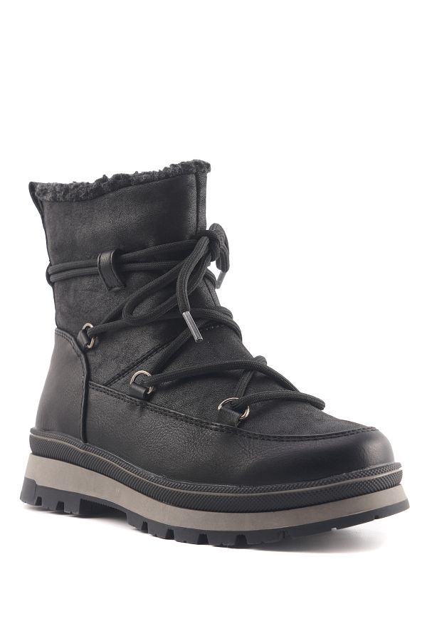 Polaris-626030F3PR Black Girl's Boots 1