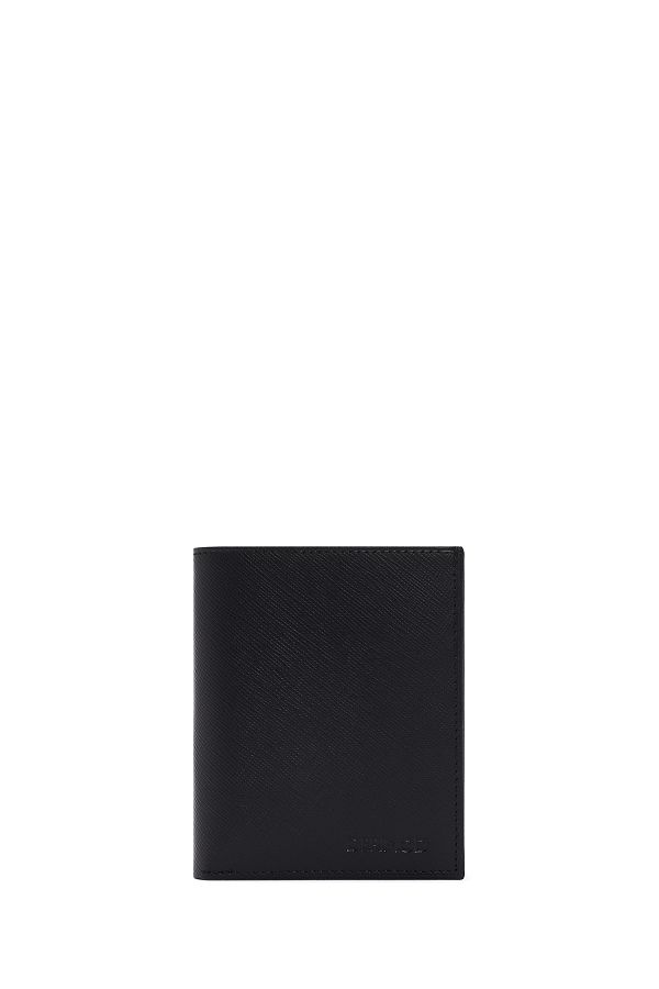 Derimod-Black Leather Men's Wallet - 000a2d3093cv 1