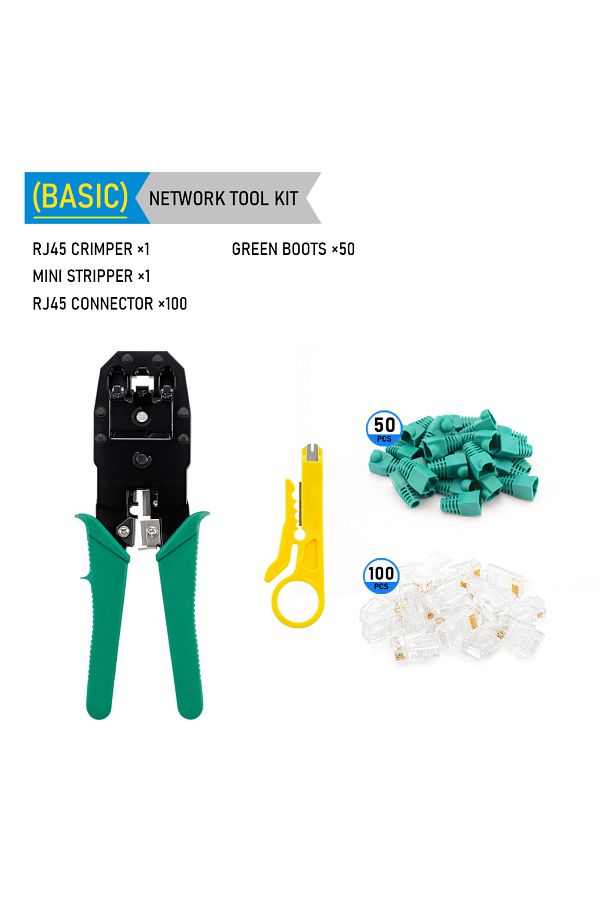 Choice-Basic Network Cable Tester Tool Lan Utp Screwdriver Wire Stripper Rj45 Rj11 Connector Computer Netwo 1