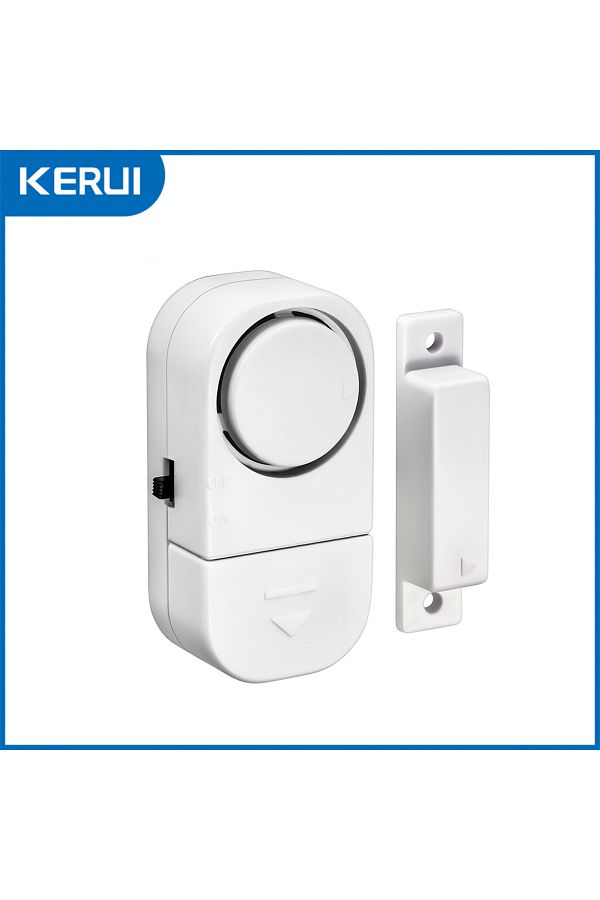 Choice-1pc Kerui Door Window Sensor Independent Opening Magnetic Door Sensor 90db Wireless Security Alarm 1