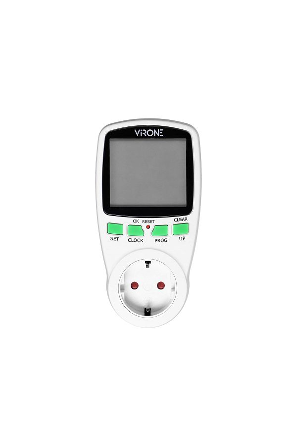 Virone-Programmable socket VIRONE DT-1(GS), schuko, 230V, 16A, 3680W, 12/24 hours, IP20, 16 programs, white 1