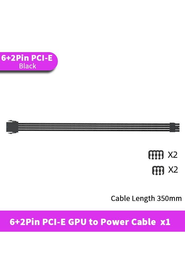 Choice-كابل تمديد TEUCER EPS ATX PCI-E مقاس 350 مم ووحدة معالجة الرسومات 6-2P مقاس 350 مم و24 سنًا و4+4 سنون و6+2 سنون و8 سنون ووحدة إمداد الطاقة لوحدة المعالجة المركزية ووحدة معالجة الرسومات Mo 1
