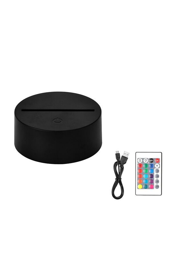 Choice-16 Color with Remote 3D night light base colour changing luminous base light USB interface led light 1