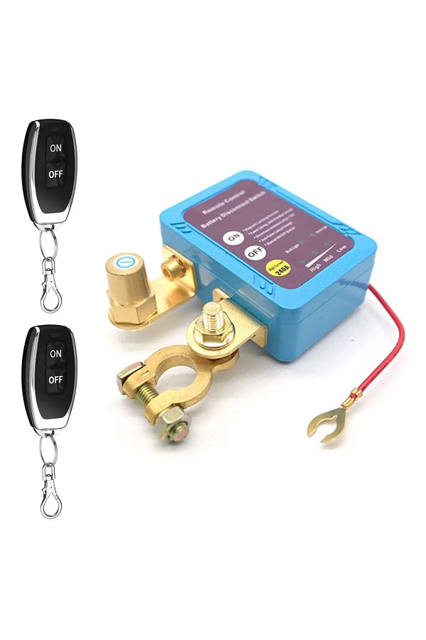 DUTRIEUX-With Manual Switch Battery Disconnect Power Switch 12V 240A Shut Off Cut Off Kill Switch With Remote 1