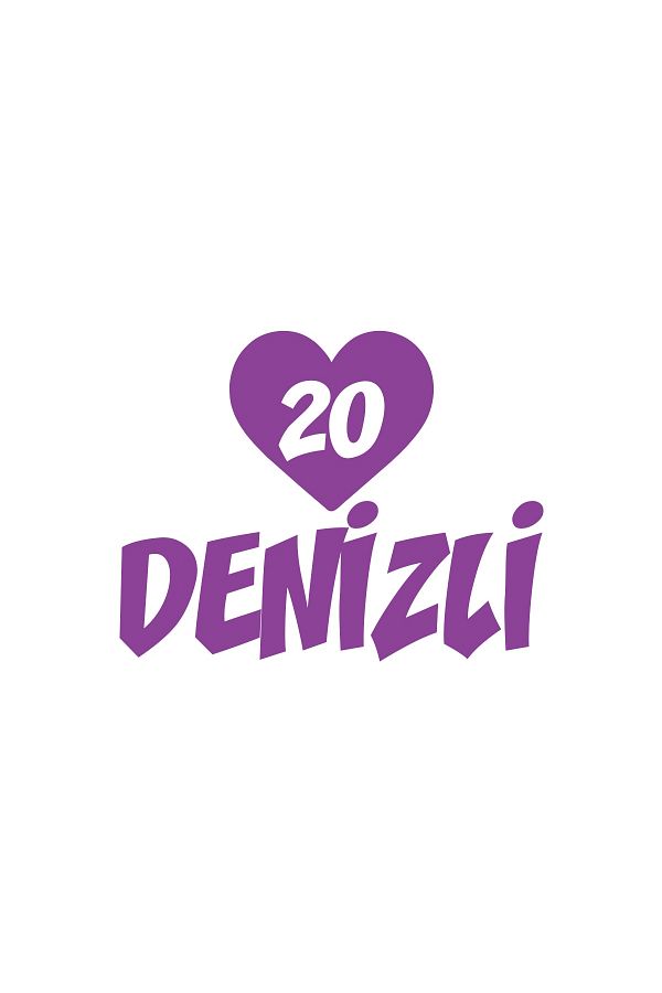 Reysa Tasarım-Heart 20 Denizli Car Sticker 17X17 cm Purple 1