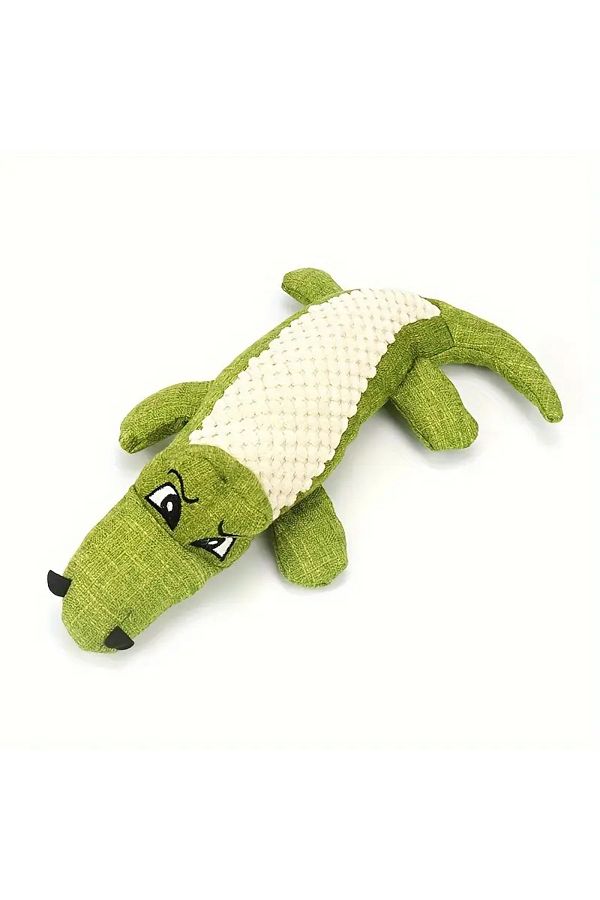 Ropet-Ropet® crocodile toy for puppies, 30cm, sound element, soft and durable material, green 1