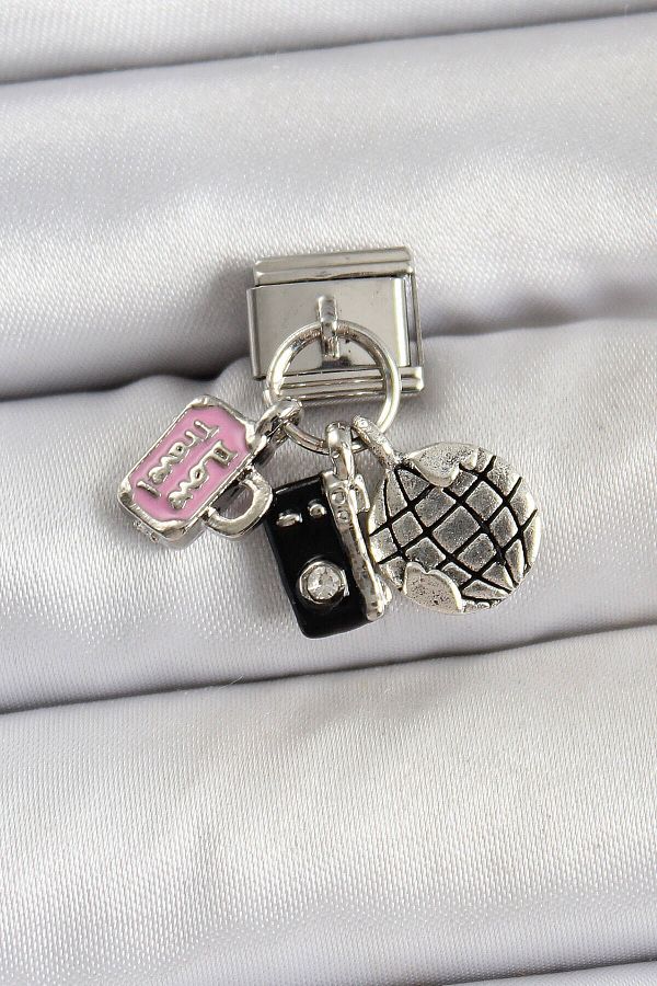 Avantaj Kapıda-®   316L Steel Dangle Multiple Model Silver Color Nomination Charm 1