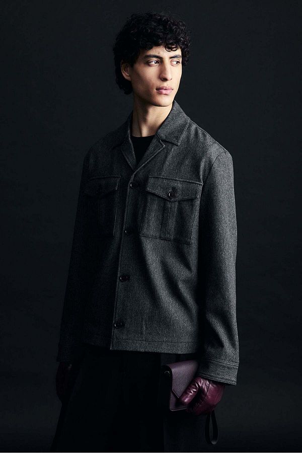 H&M-Regular Fit Twill shacket 1
