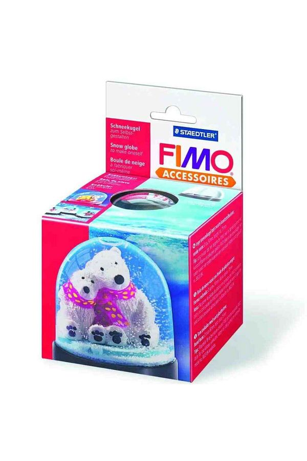 Bafimo-Large FIMO snow globe 7.5cm 1