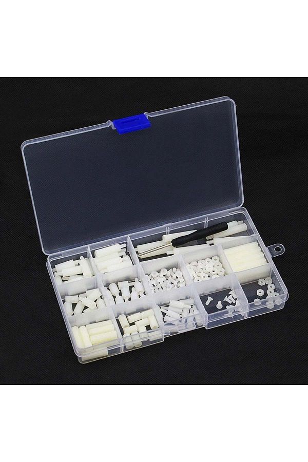 ROBOFUN-White nylon screw set for Raspberry Pi 1