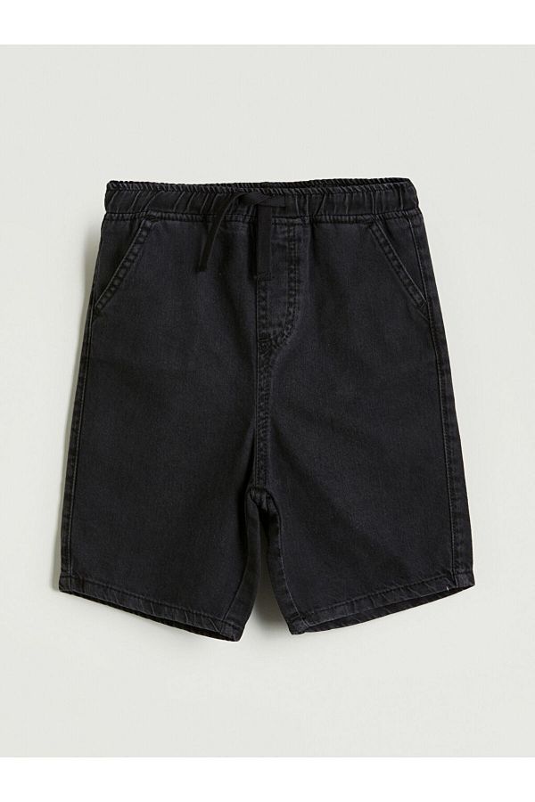 LC Waikiki-Sparkling Selections from Shining Store |   Gray Basic Pocketed Boy's Jean Shorts 1