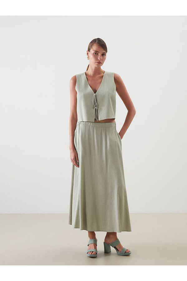 LC Waikiki-A-Line Skirt with Elastic Waist 1