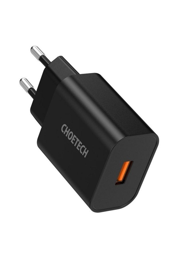 CHOETECH-Incarcator Retea Mains Quick Charge USB-A,18W EU, 3.0A, Negru 1